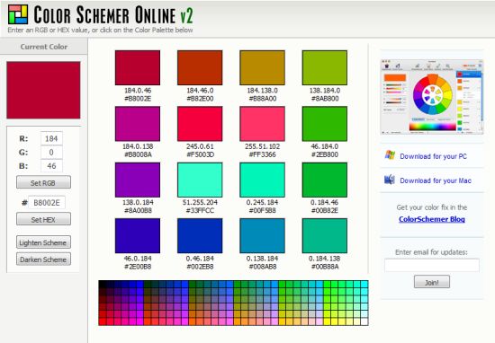 Color Schemer Online