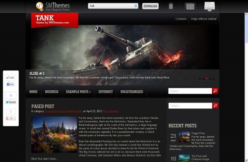 Tank WordPress Theme