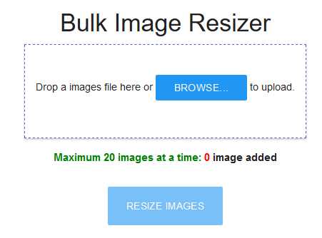 Bulk Image Resizer