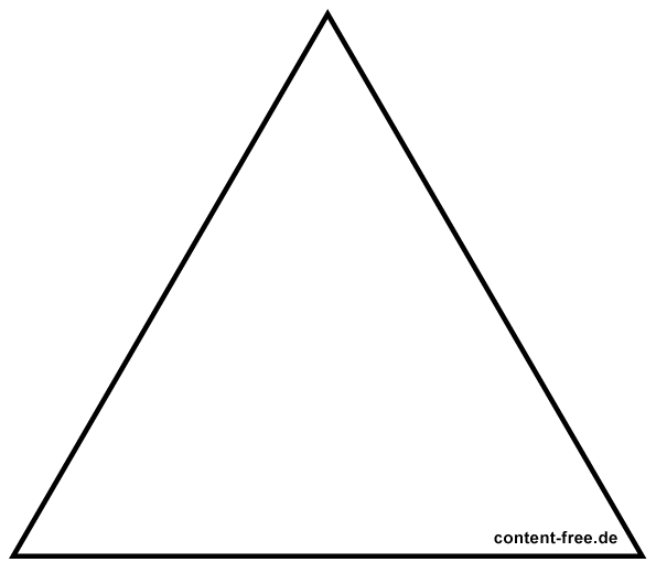 Dreieck zum Ausdrucken