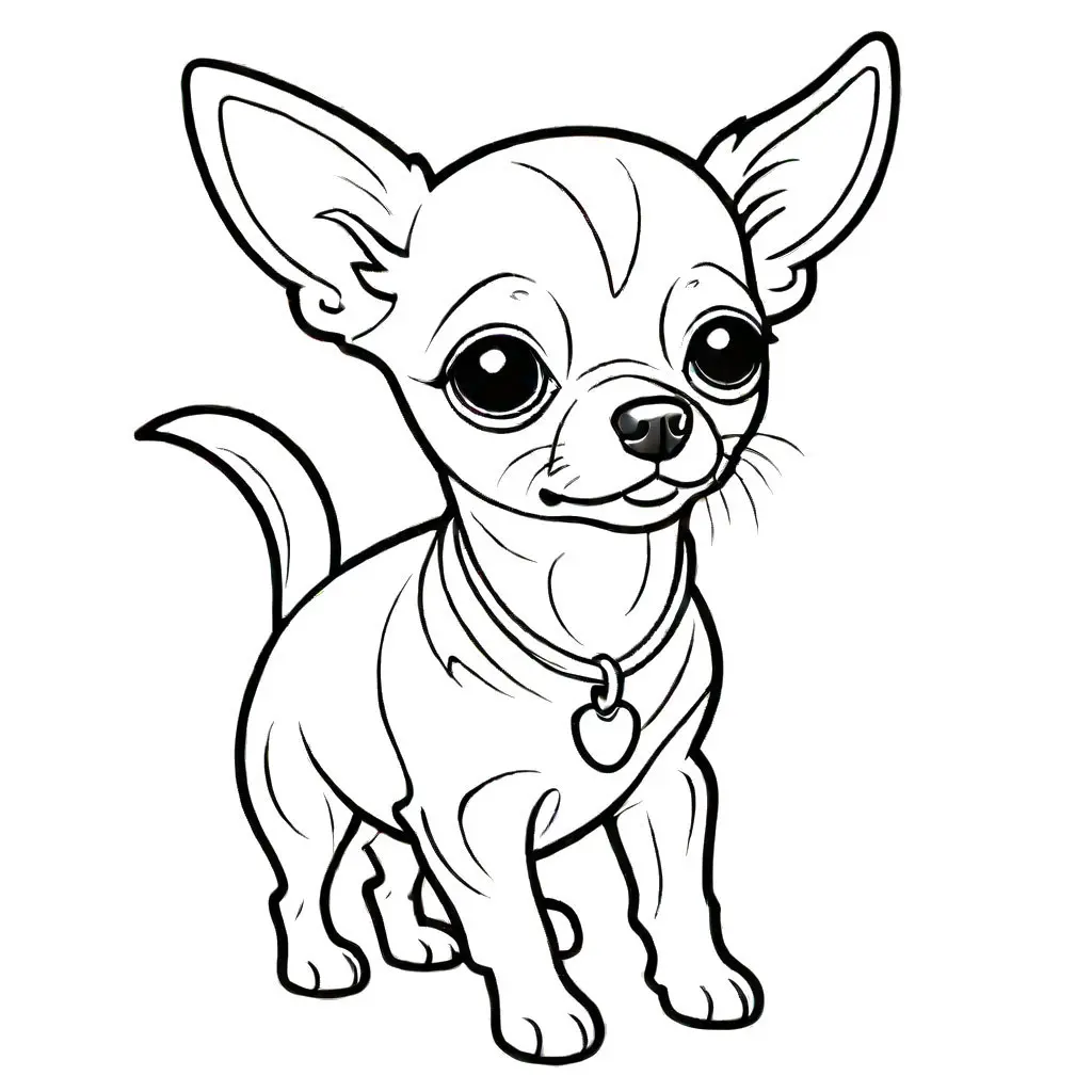 Chihuahua Ausmalbild